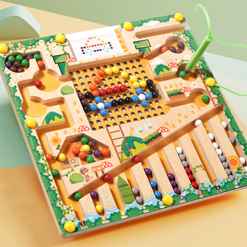 Board Game Qwirkle - Магнитные игры-сортировки Монтессори, игрушки-головоломки, доска-лабиринт, обучение