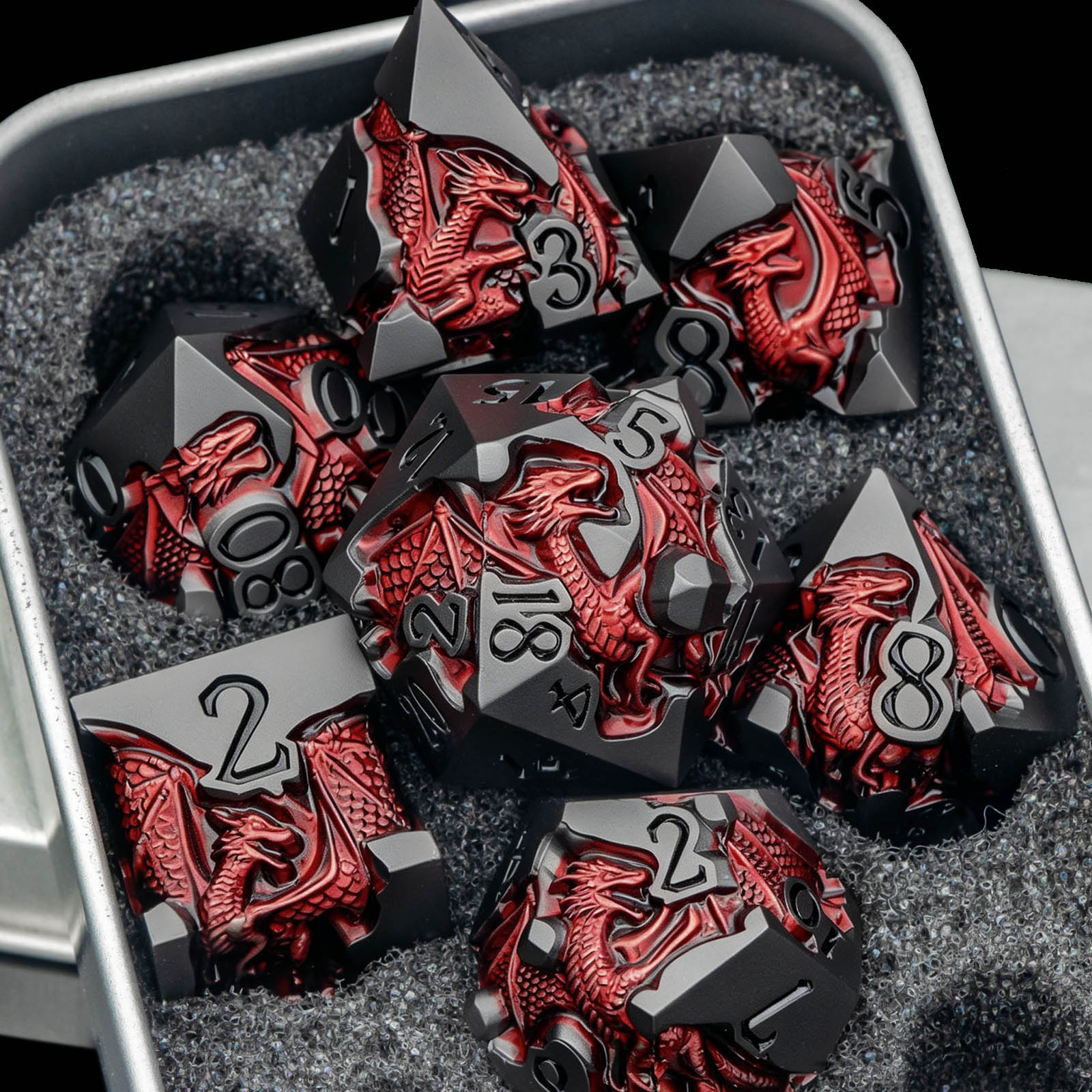 Board Game Dungeons And Dragons - Набор металлических кубиков Dragon Dice Set