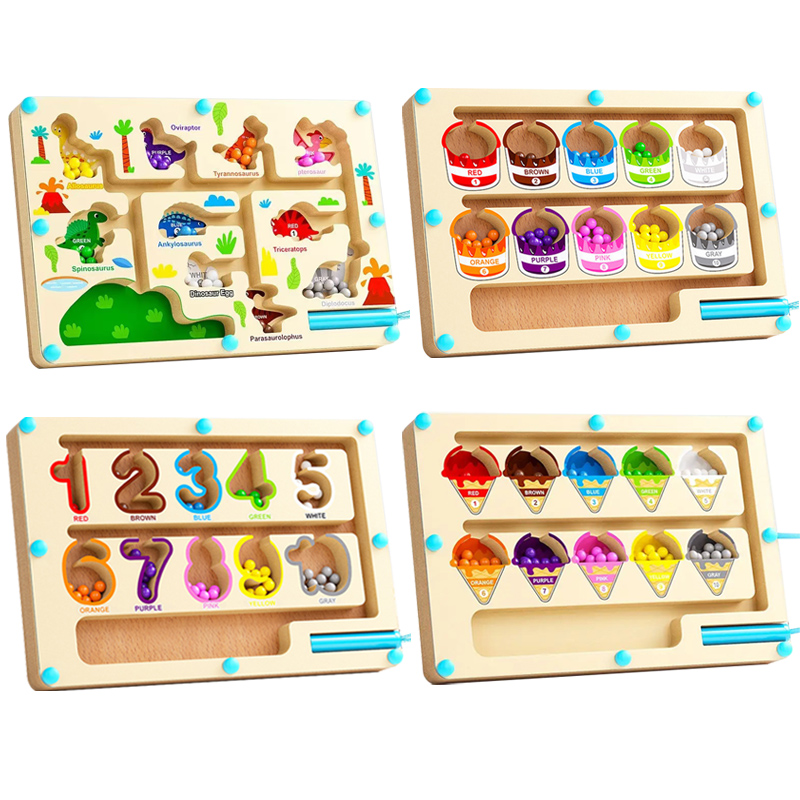 Board Game Qwirkle - Магнитный лабиринт с цветами и цифрами,