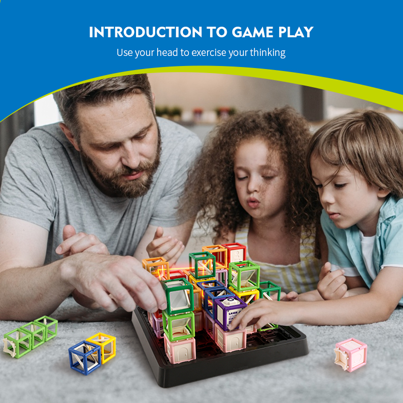 Board Game Qwirkle - 60-уровневыеenges STEM-игра, лазерный лабиринт, игрушки для